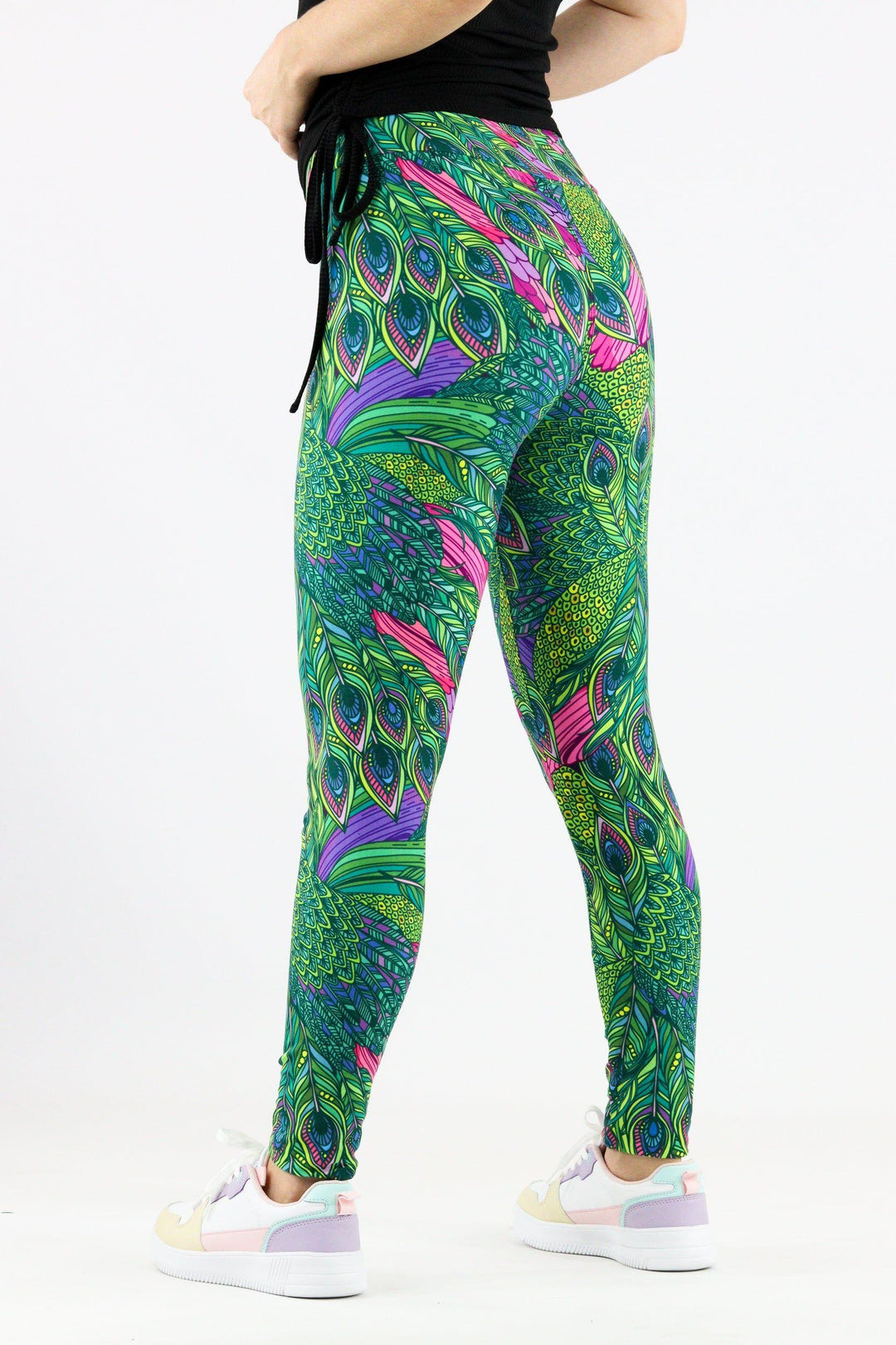 Peacock Vaunt - Casual Full Leggings Casual Full Leggings Pawlie   