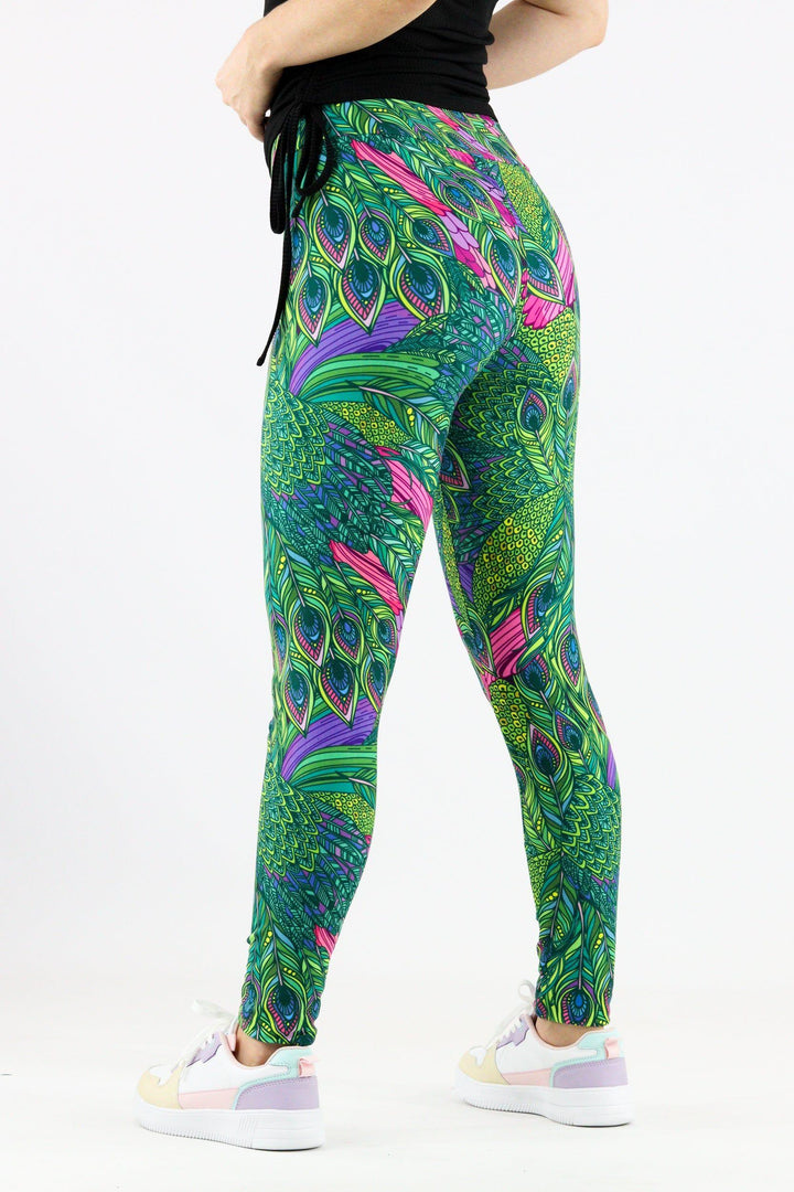 Peacock Vaunt - Casual Full Leggings Casual Full Leggings Pawlie   