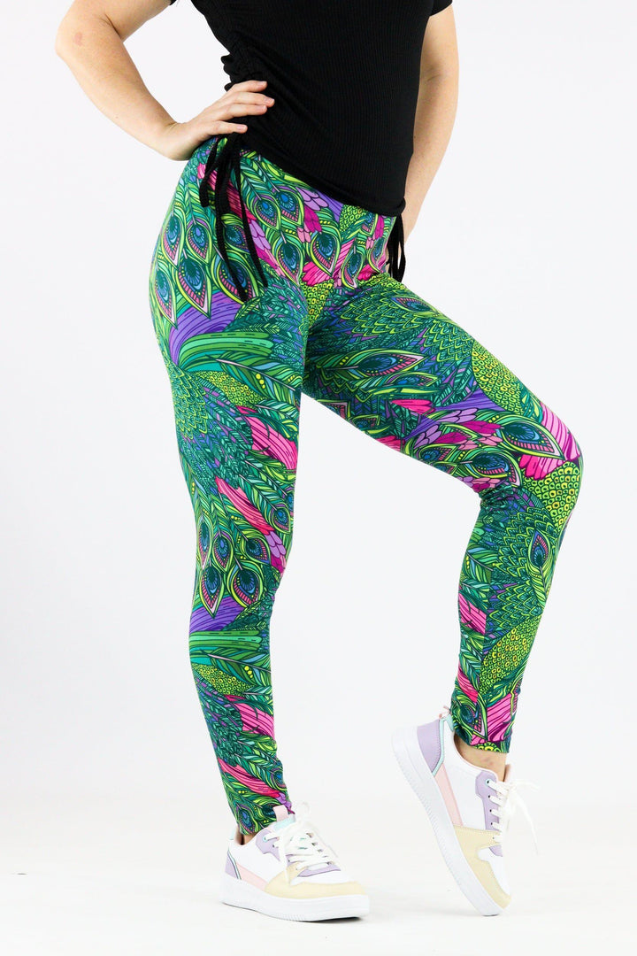 Peacock Vaunt - Casual Full Leggings Casual Full Leggings Pawlie   