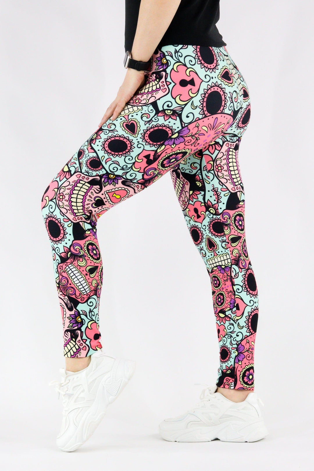 Calavera Skull - Casual Full Leggings Casual Full Leggings Pawlie   