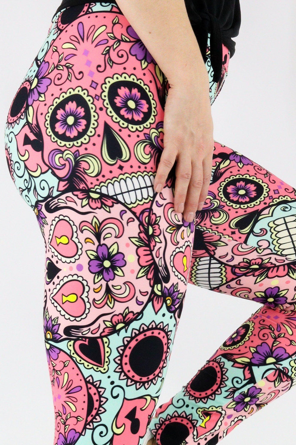 Calavera Skull - Casual Full Leggings Casual Full Leggings Pawlie   