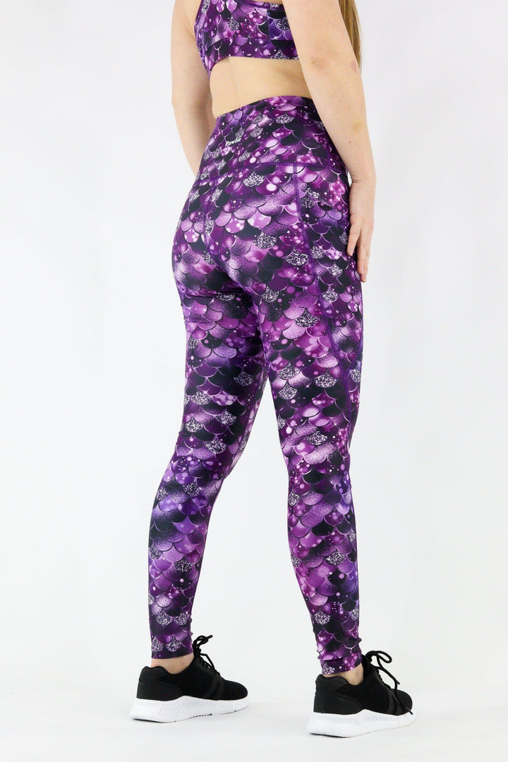 Royal Mermaid - Dynamic Active - Pocket Full Leggings - Discontinued Active Leggings Pawlie   
