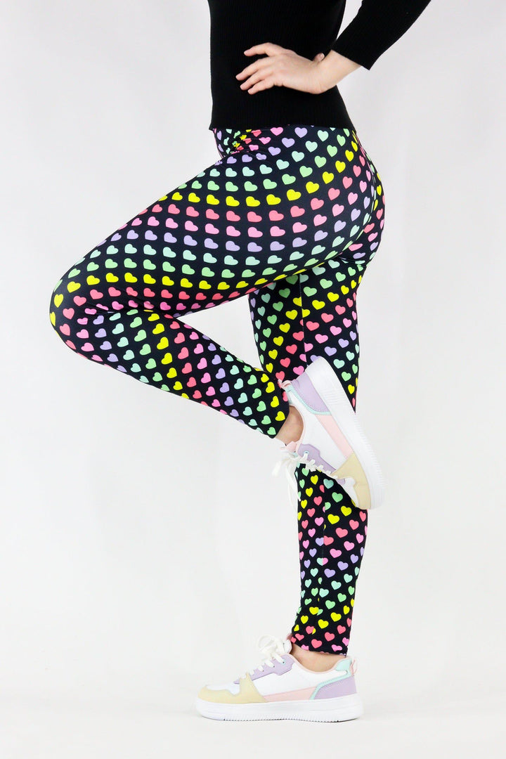 Rainbow Love - Casual - Long Full Leggings Casual Full Leggings Pawlie   