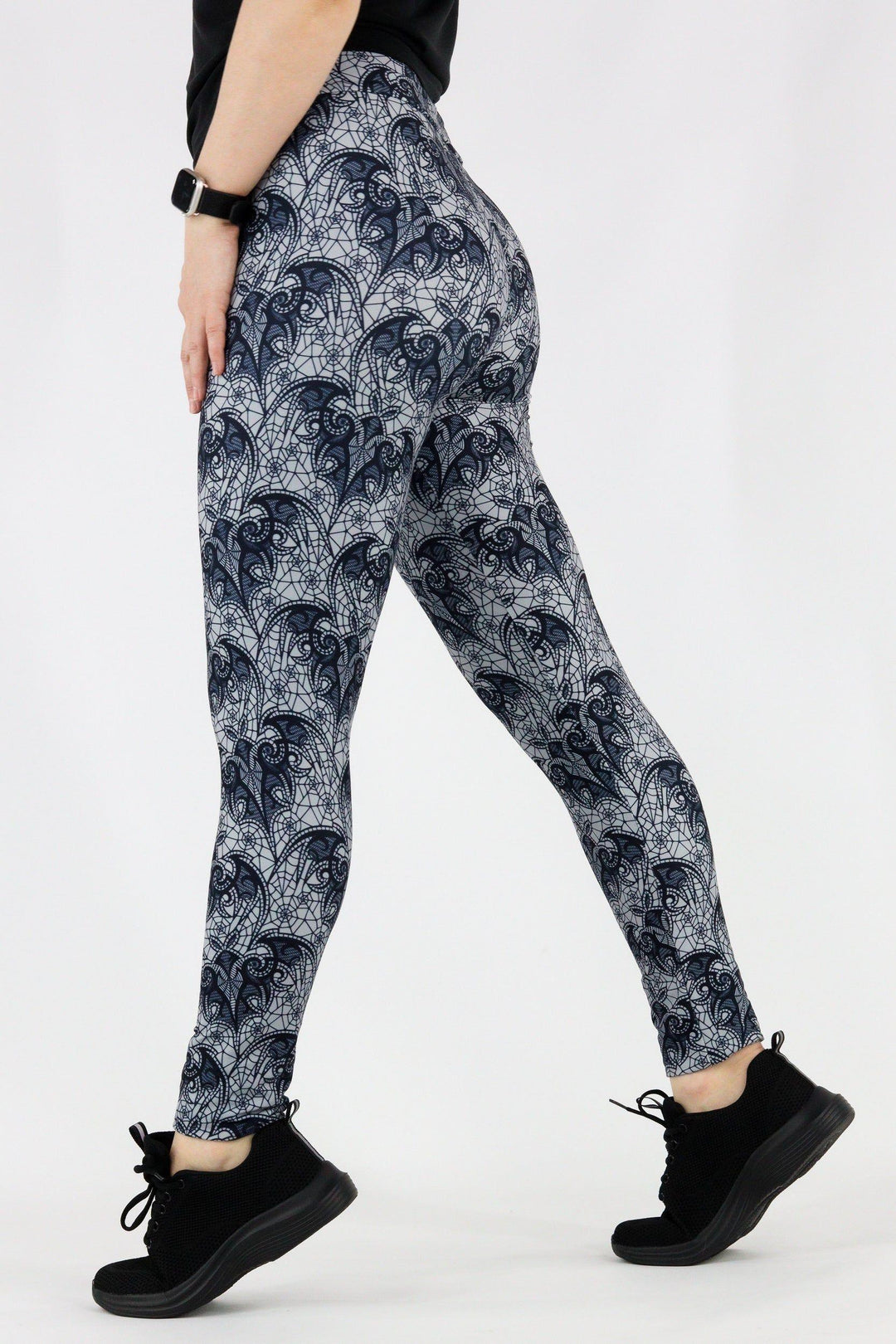 Bat Lace - Casual Full Leggings Casual Full Leggings Pawlie   
