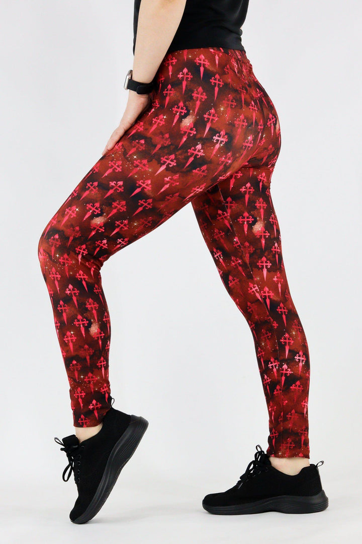 Sparkle Goth - Casual - Long Full Leggings Casual Full Leggings Pawlie   