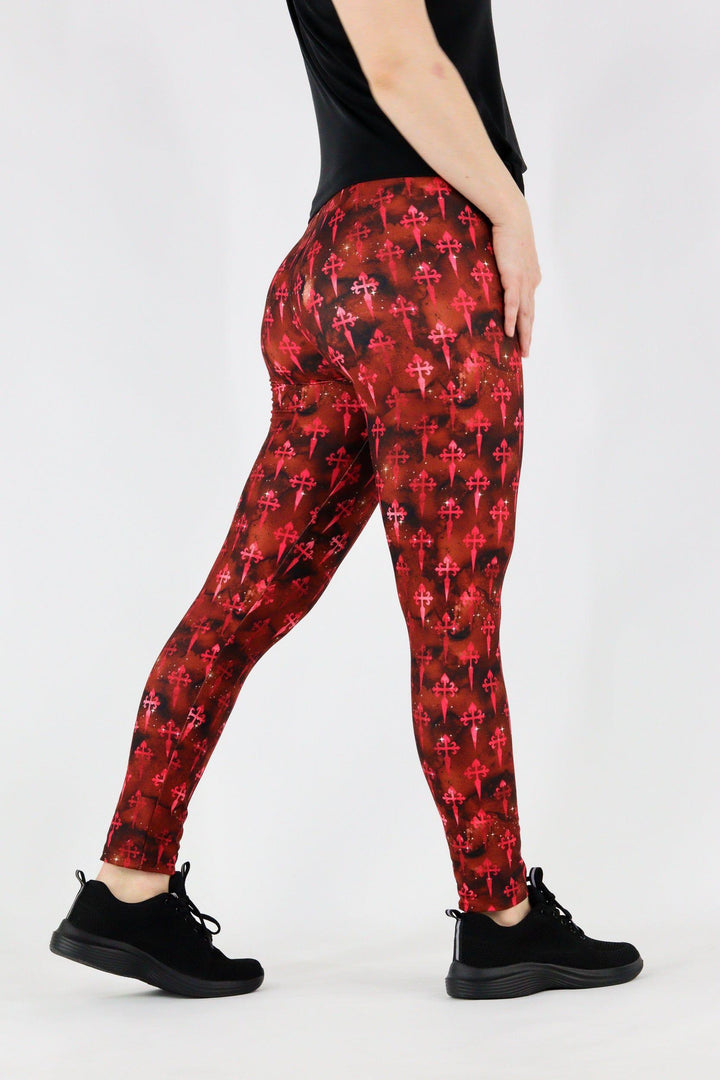 Sparkle Goth - Casual - Long Full Leggings Casual Full Leggings Pawlie   