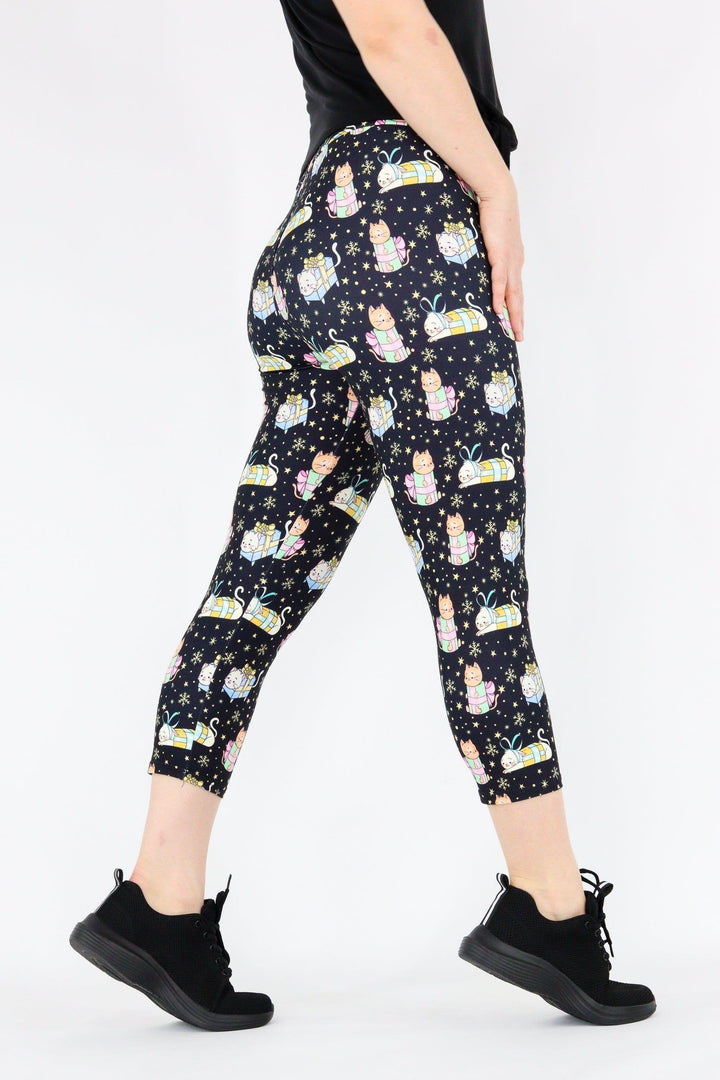 Kitty Christmas Gifts - Casual Capri Leggings Casual Capri Leggings Pawlie   