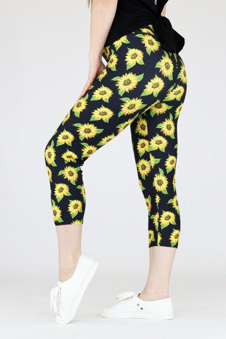 Sunflower - Casual Capri Leggings Casual Capri Leggings Pawlie   
