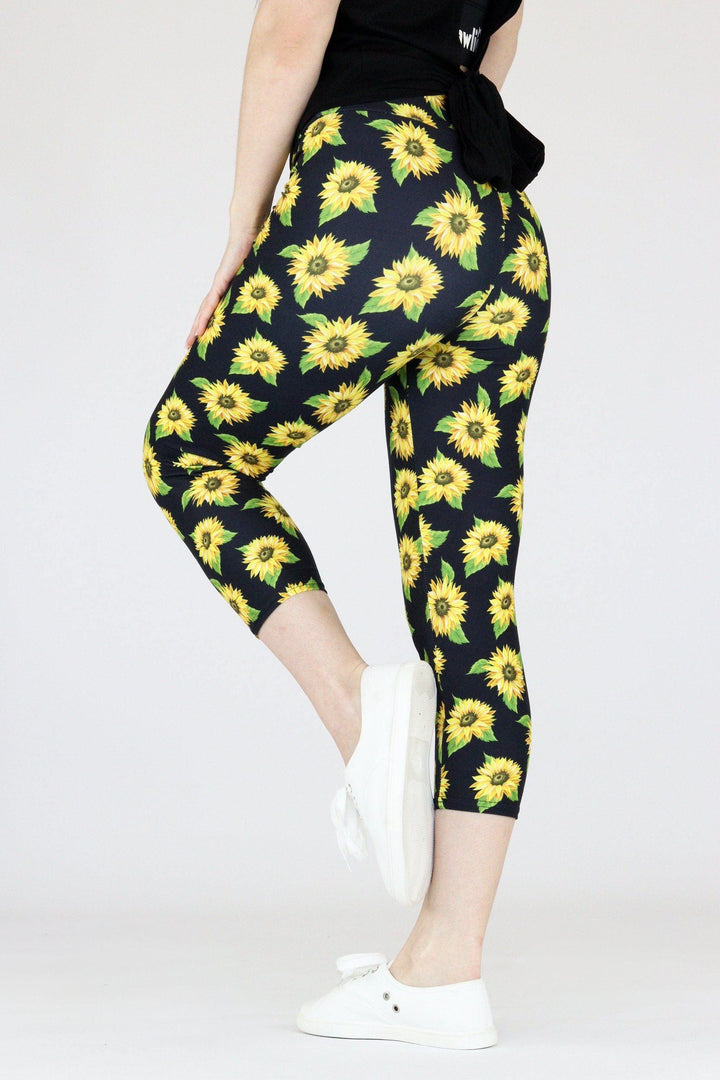 Sunflower - Casual Capri Leggings Casual Capri Leggings Pawlie   